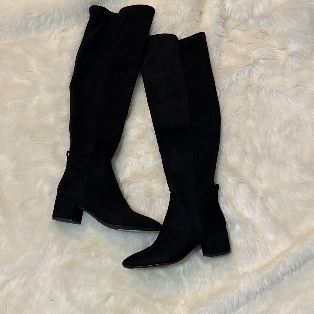 MICHAEL Michael Kors Black Over the Knee Braden suede Boots